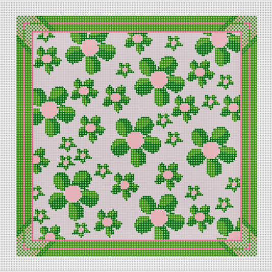 FLOWER POWER PINK & GREEN