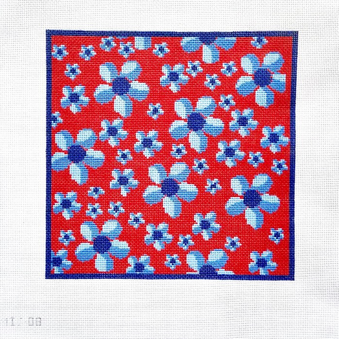 FLOWER POWER RED & BLUE