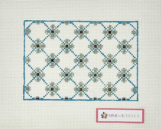 GREEN & TURQUOISE GEOMETRIC INSERT